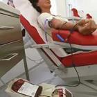 Drawing giving blood