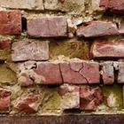 Crumbling brick wall