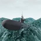 Submarine in the ocean
