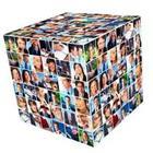 A 3-D square of people’s pictures