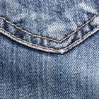 The back pocket of a pair of jeans