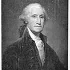 A black and white photo of George Washington