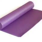 A purple object rolled up