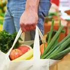 Bag of groceries vegetables