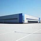 Big parking lot and storage building