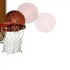 Basketball going into hoop