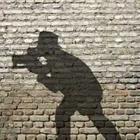 Shadow of photographer with camera