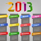 The year 2013 in different colors