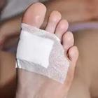 Cut on foot with band aid