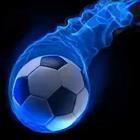 Blue soccer ball