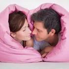Couple in pink blanket