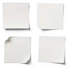 Four pieces of blank paper