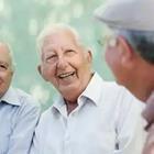 Old men laughing and smiling