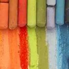 A variety of different chalk colors