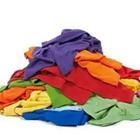 A pile of different colored clothes