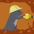 Mouse mining underground
