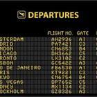 A list of Departing flights