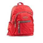 A red backpack