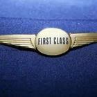 A gold airline pin