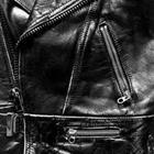 Black zipper purse