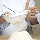 Straining powder to cook / bake