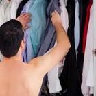 Picking out a shirt