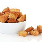 The 8 letters answer is CROUTONS