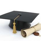 A black graduation hat with a diploma